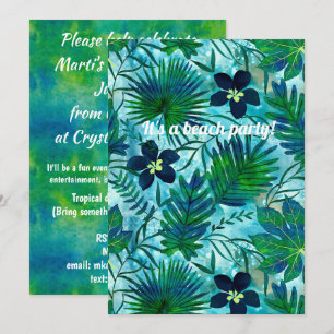 ナラニ ハワイアン トロピカル ガーデン ティール 招待状