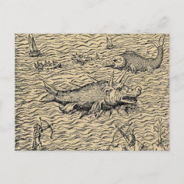 ナラルと中世の海の怪物 ポストカード