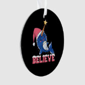 ナラ信じフィルクリスマス雪の妖精のライト オーナメント (正面)