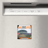 ナリオナル劇場モジゾラバグダモシ大管写真 マグネット (インサイチュ (食洗機))