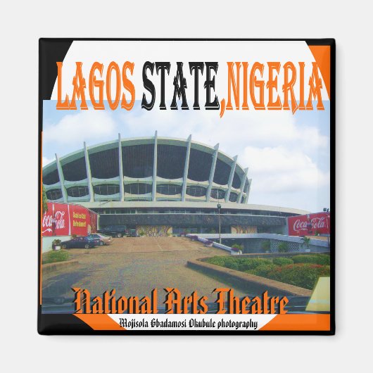 ナリオナル劇場モジゾラバグダモシ大管写真 マグネット (正面)