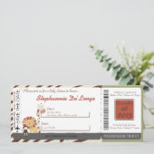 ナリジャングルズーアニマルライオンベビーシャワー招待状 招待状 (スタンド正面)