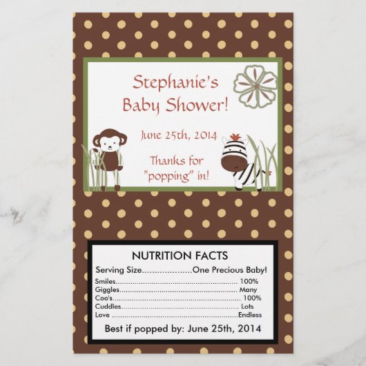 ナリジャングルマイクロパーソナライズされた波ポップコーンラッパー チラシ (正面)