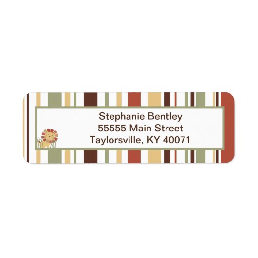 ナリジャングル差出人住所ラベル ラベル (正面)