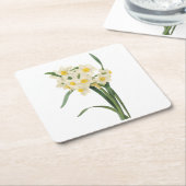 ナルキッス(ナルキッス・タゼッタ) by Redoute スクエアペーパーコースター (アングル)