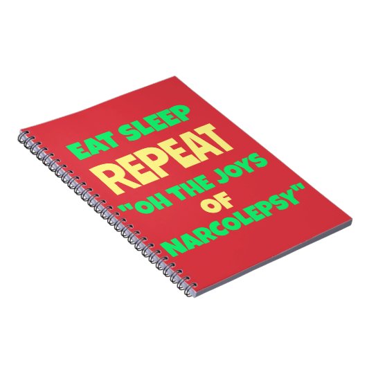 ナルク食べレプシーの睡眠の繰り返し喜び ノートブック (右側)