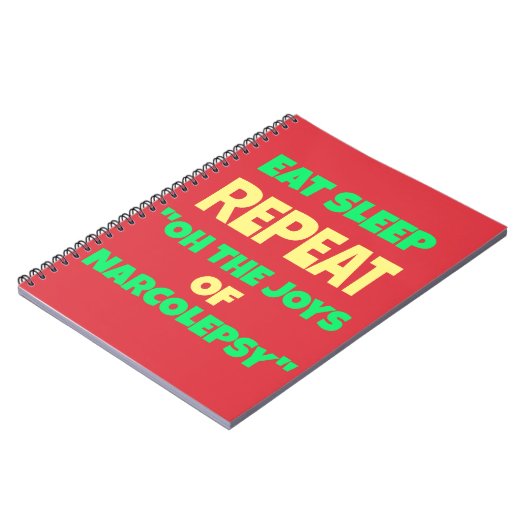 ナルク食べレプシーの睡眠の繰り返し喜び ノートブック (左側)