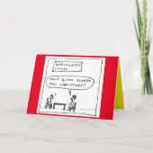 ナルコレプシーおもしろい睡眠クリスマス漫画のジョーク シーズンカード (正面)