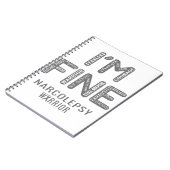 ナルコレプシーウォリアーアイア素晴らしム ノートブック (左側)