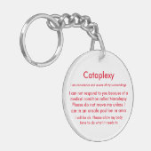 ナルコレプシー及びCataplexy医学の注意深いKeychain キーホルダー (正面左)
