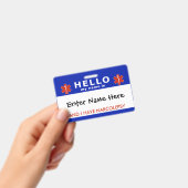 ナルコレプシー緊急情報 HELLO バッジ (手持ち)