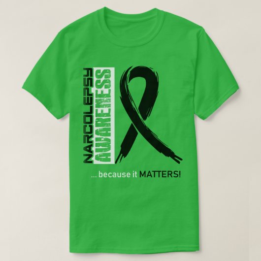 ナルコレプシー認識度はこのFの問題であるため Tシャツ (デザイン正面)