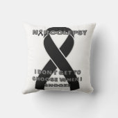 ナルコレプシー認識度リボン クッション (裏面)