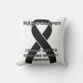 ナルコレプシー認識度リボン クッション (正面)