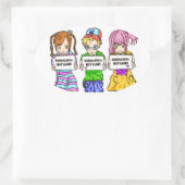 ナルコレプシー： NOT ALONE™おもしろいシール 楕円形シール (バッグ)