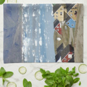 ナルサカラフルクという町の建築 キッチンタオル (折り畳み)