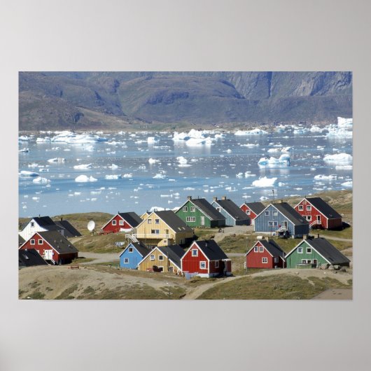 ナルサカラフルクの街の建築 ポスター (正面)