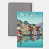 ナルザックグリーンランド旅行 マグネット (正面/裏面)