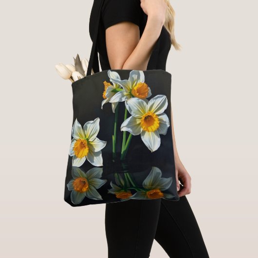 ナルシサス の花 トートバッグ (クローズアップ)