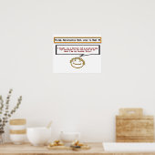 ナルシシストがポスター2を聞くのが嫌い ポスター (キッチン)