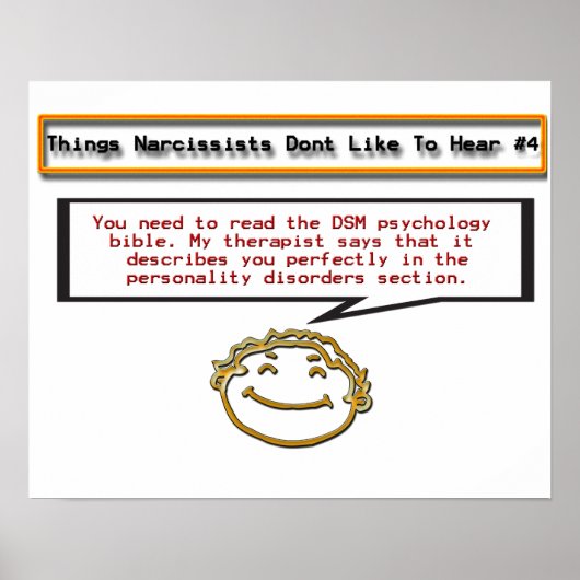 ナルシシストが4人のポスターを聞くのが嫌い ポスター (正面)