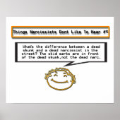 ナルシシストが5人のポスターを聞くのが嫌い ポスター (正面)