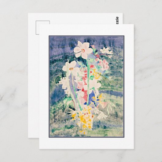 ナルシシ絵を描は、チャールズ・デムースの ポストカード (正面/裏面)