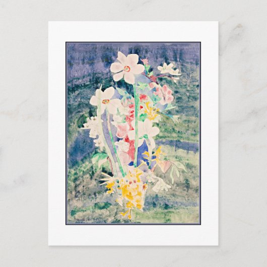 ナルシシ絵を描は、チャールズ・デムースの ポストカード (正面)