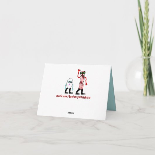 ナルシストおもしろいのヒップスター卵誕生日カードギフト カード (裏面)