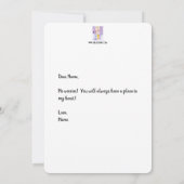 ナルシストおもしろいフラットカード カード (裏面)