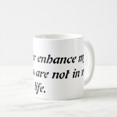 ナルシストのマグを避ける方法 コーヒーマグカップ (正面右)