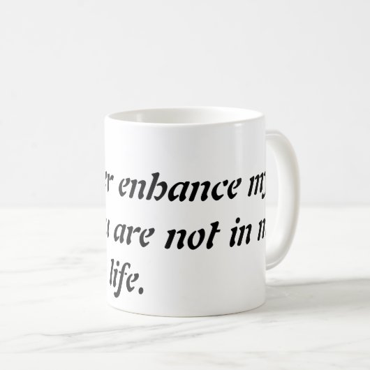 ナルシストのマグを避ける方法 コーヒーマグカップ (正面右)