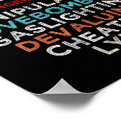 ナルシストナルシシスティックスフリーゾーン認識度 ポスター (角)