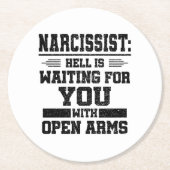 ナルシスト生存者 ラウンドペーパーコースター (正面)