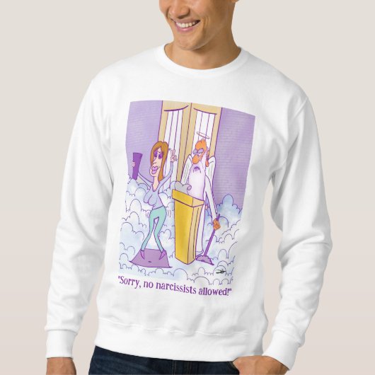 ナルシスト禁止 スウェットシャツ (正面)