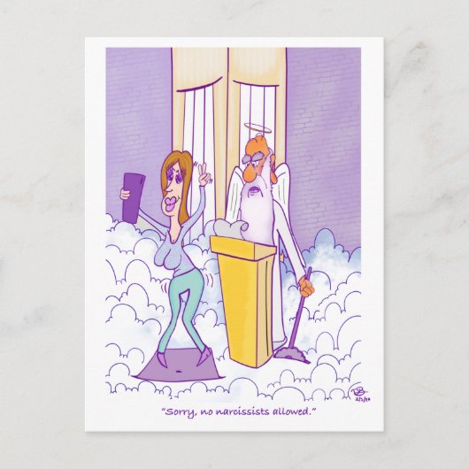 ナルシスト葉書 ポストカード (正面)