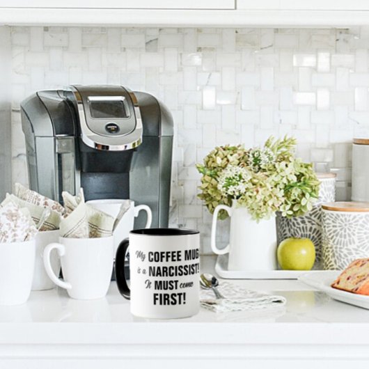 ナルシスト・コーヒー・マグ ツートーンマグカップ