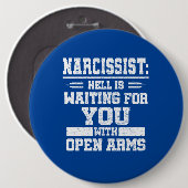 ナルシスト 缶バッジ (正面&裏面)