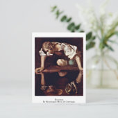 ナルシスバイミケランジェロメリシダカラヴァッジョ ポストカード (スタンド正面)