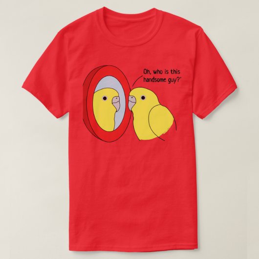 ナルシズムのオウム Tシャツ (デザイン正面)
