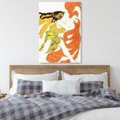 「ナルシセ」のバッカントの衣装デザイン キャンバスプリント (インサイチュ (寝室))