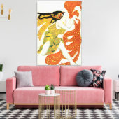 「ナルシセ」のバッカントの衣装デザイン キャンバスプリント (インサイチュ (リビング))