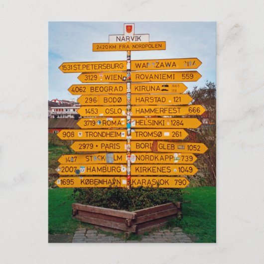 ナルビック看板 ポストカード (正面)