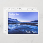 ナルビ凍っていク海岸のストリーム ポストカード (正面/裏面)