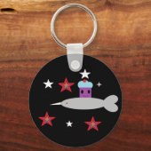 ナルファルと宇宙のカップケーキ キーホルダー (正面)