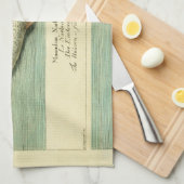 ナルファルアンティークホエールウォーター色科学アート キッチンタオル (四つ折り)