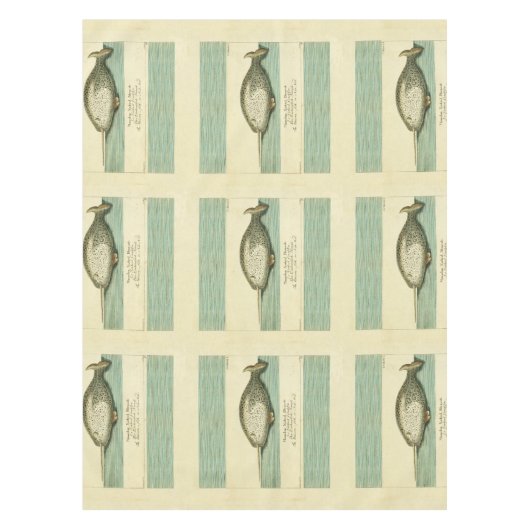 ナルファルアンティークホエールウォーター色科学アート テーブルクロス (正面)