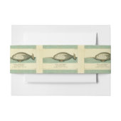 ナルファルアンティークホエールウォーター色科学アート 招待状ベリーバンド (正面例)