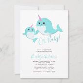 ナルファルオベビー男女兼用ベビーシャワー 招待状 (正面)