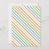 ナルファルパーソナライズされたをテーマにした女の子の誕生日パーティー 招待状 (裏面)